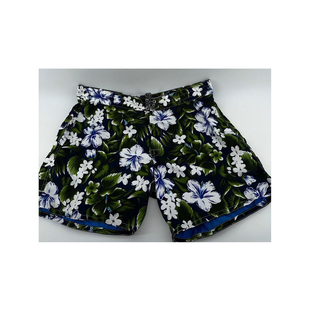 Birdwell Beach Britches Floral Swim‎ Trunks Drawstring Waist Tropical size 44